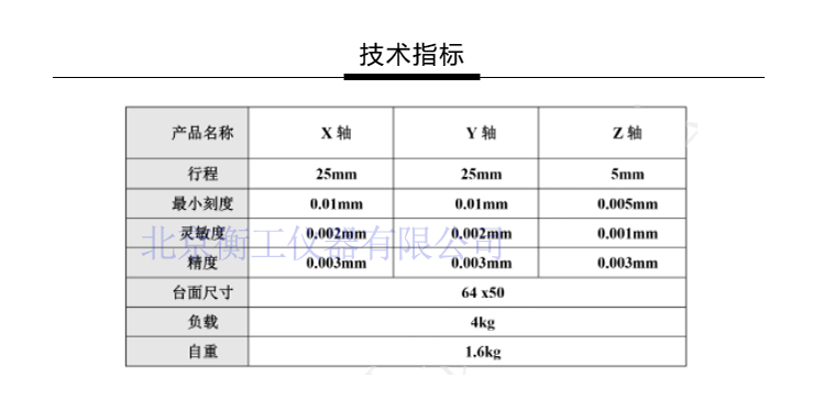 三維調(diào)整工作臺衡工HGAM305多自由度組合移動臺